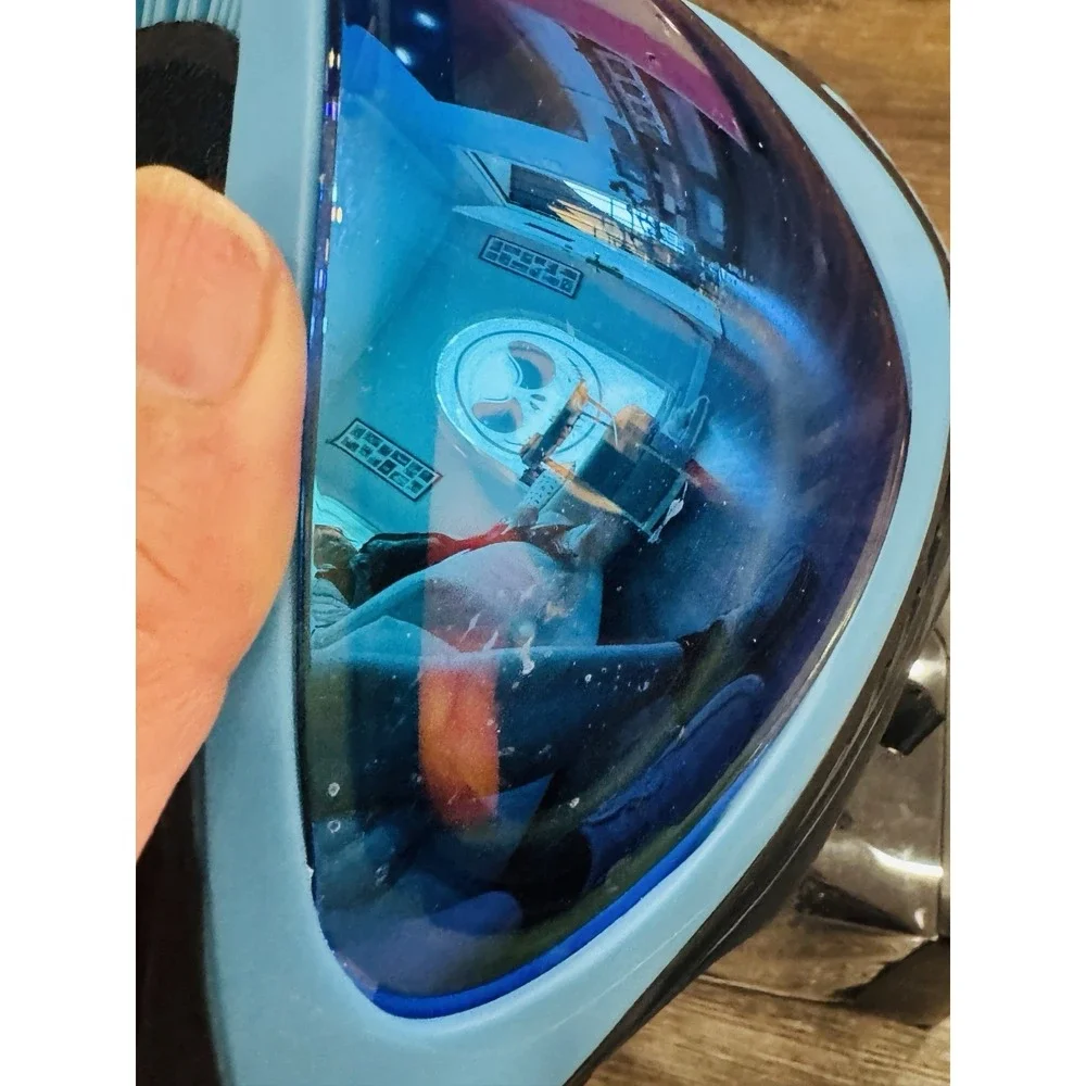 Dye Invision i4 Paintball Mask Powder Blue Black Blue Thermal Lens Goggles